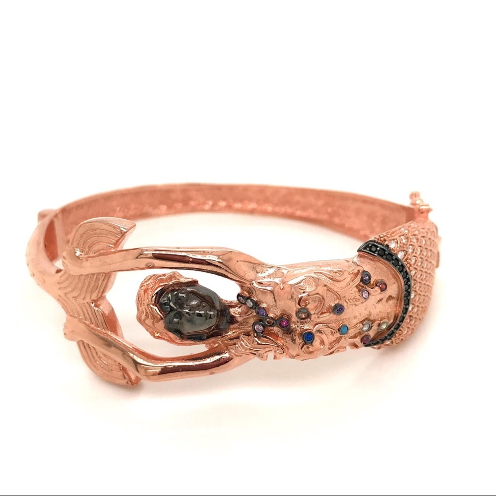 Mermaid silver rose golde bracelet 925.